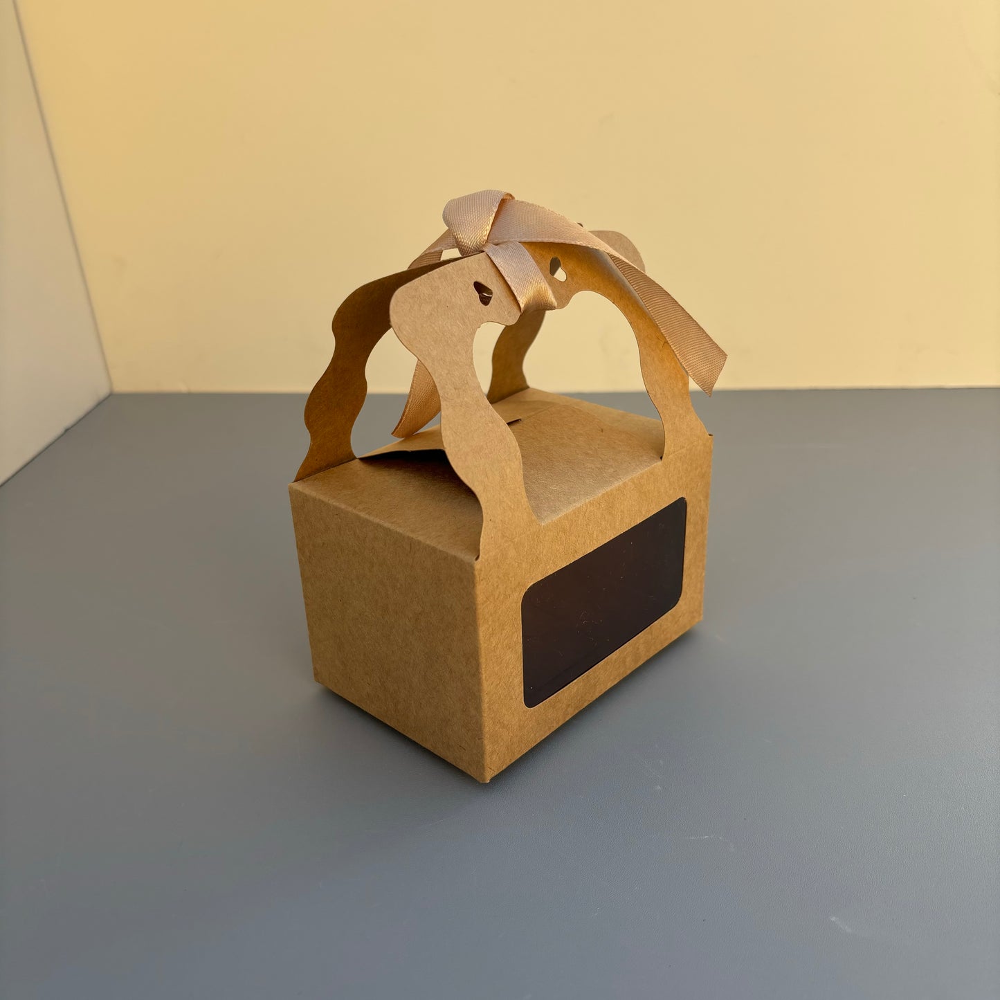 50PCS White/Kraft Cookies & Pastry & Candy Box With Ribbon