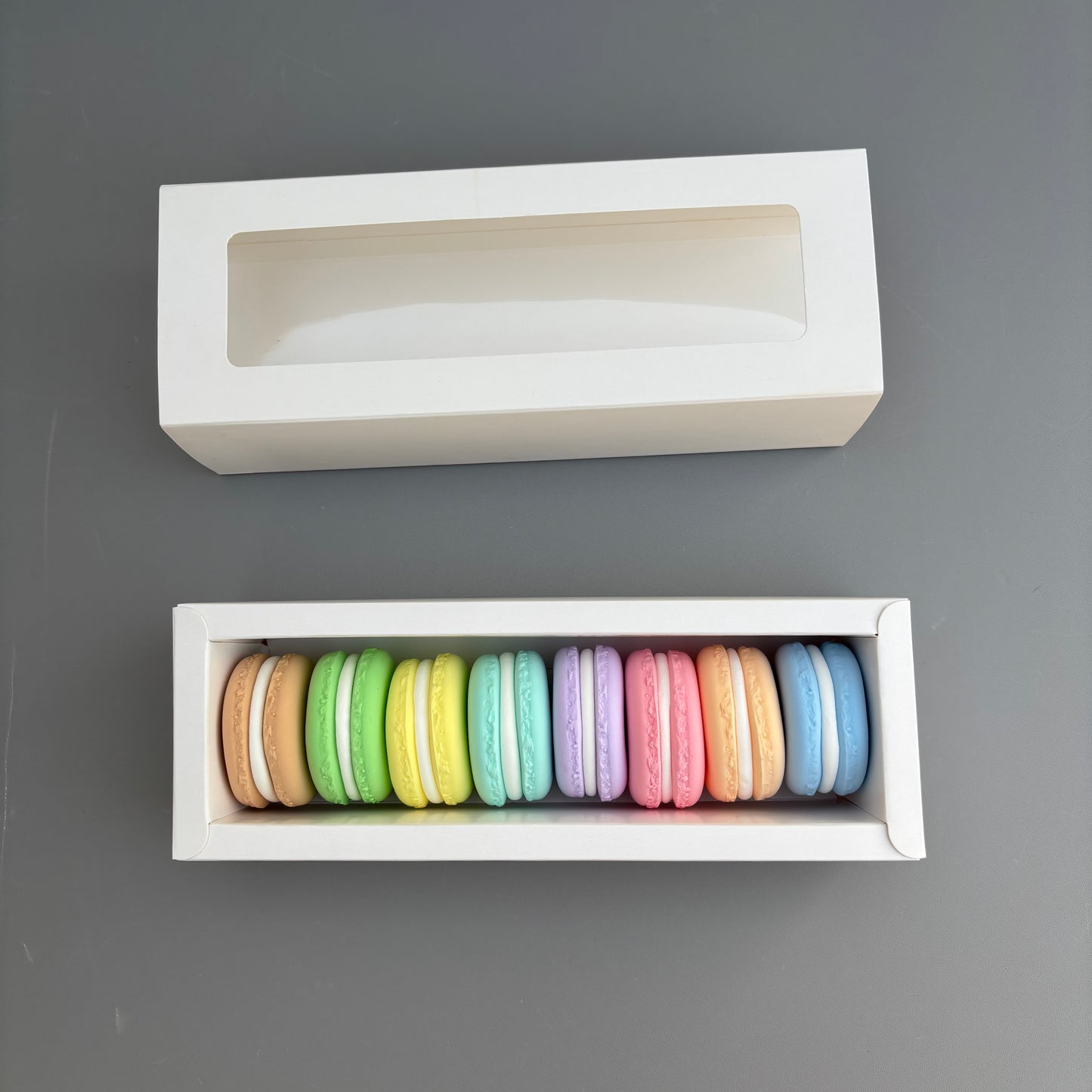 50PCS white macaron drawer box - small