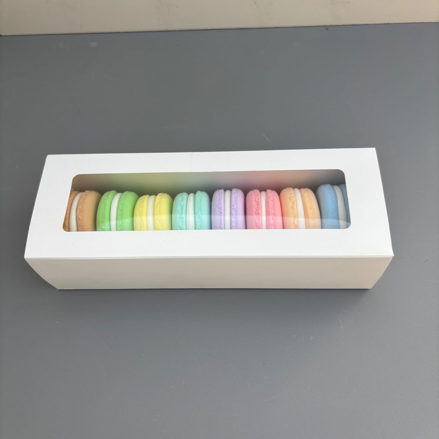 50PCS white macaron drawer box - small