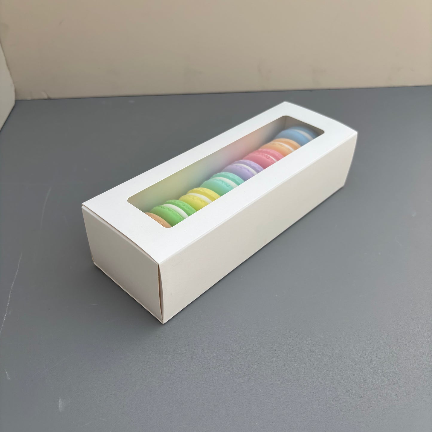 50PCS white macaron drawer box - small