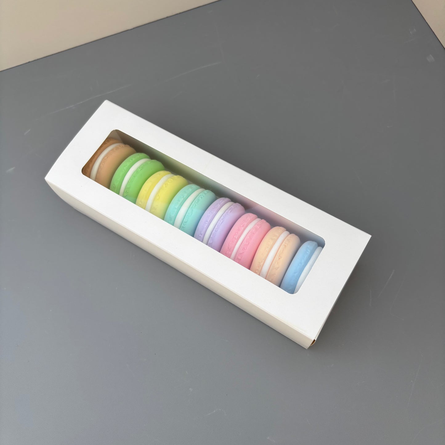 50PCS white macaron drawer box - small
