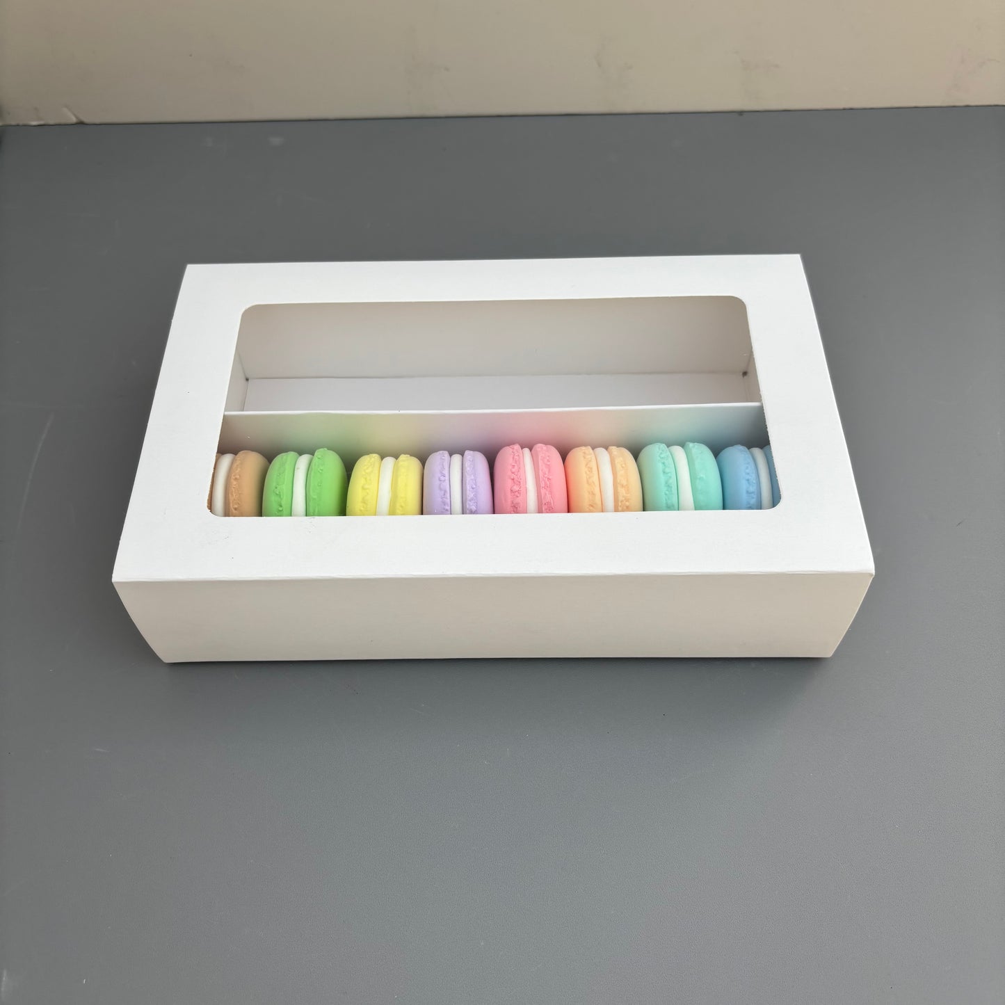 50PCS white macaron drawer box - big