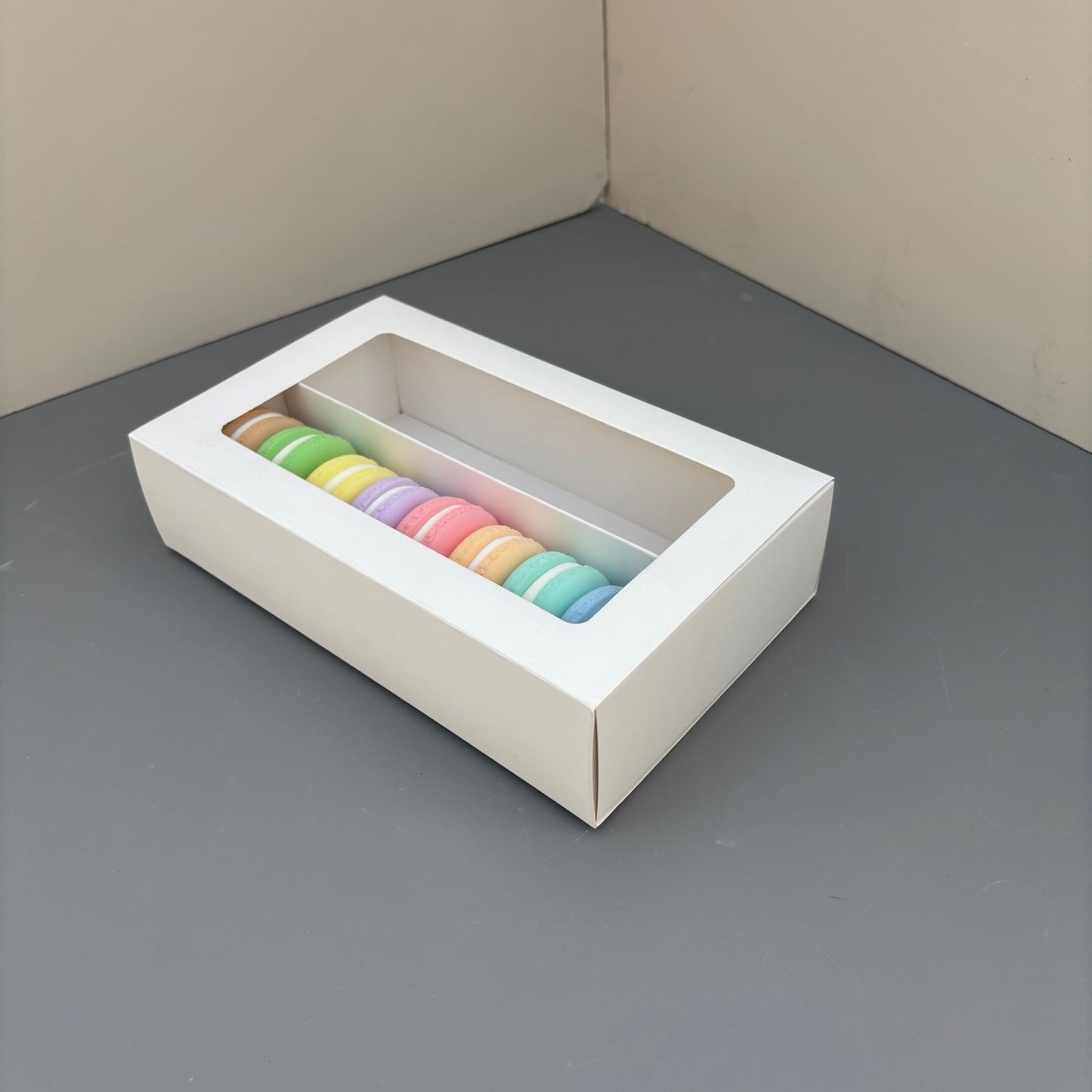 50PCS white macaron drawer box - big