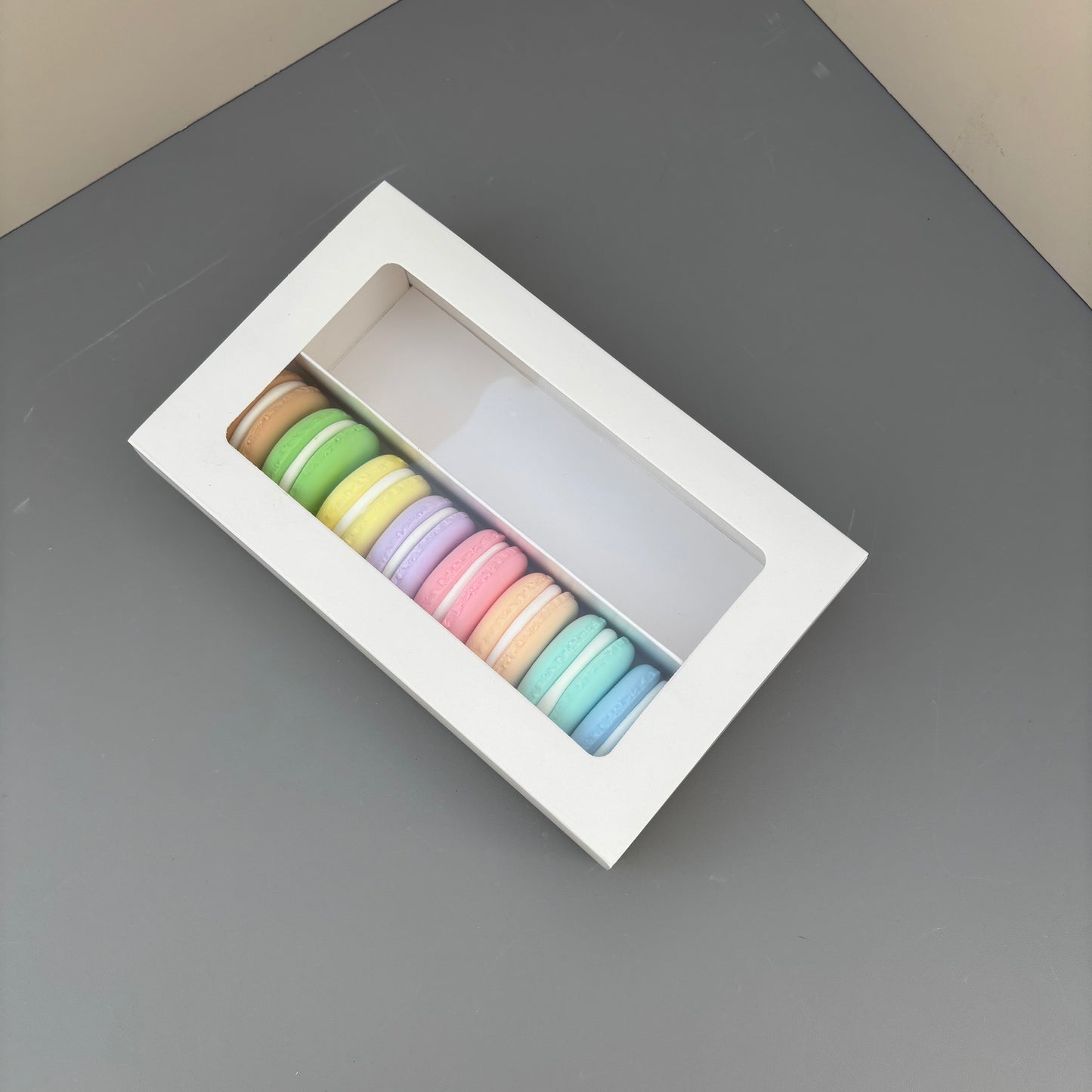 50PCS white macaron drawer box - big