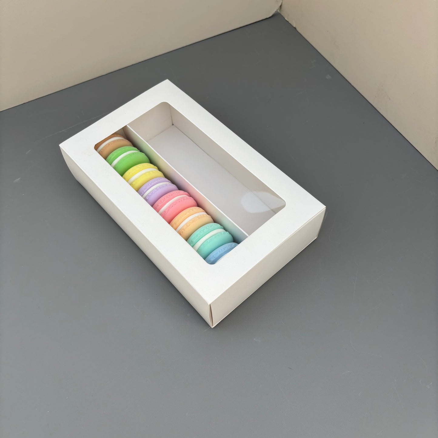 50PCS white macaron drawer box - big