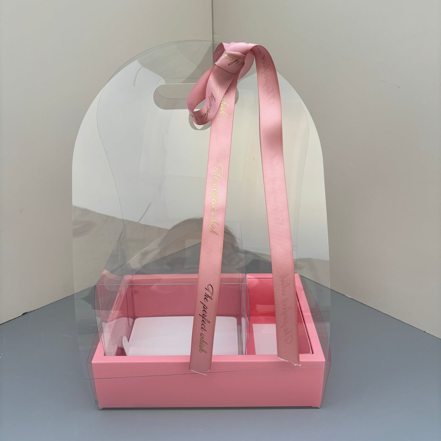 5PCS Pink Flower & Cake Box