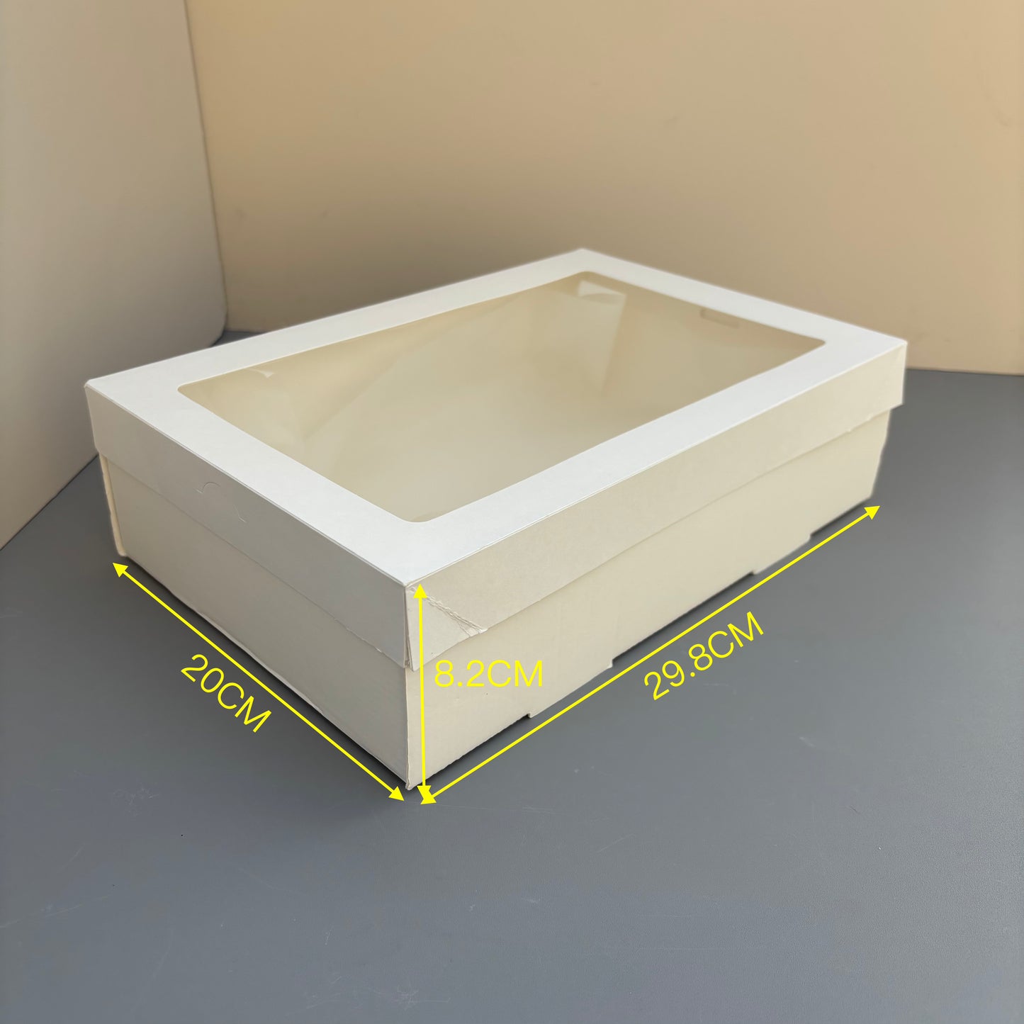 10PCS white paper card box with window for charcuterie