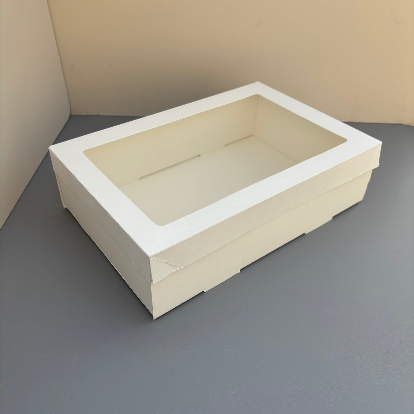 10PCS white paper card box with window for charcuterie