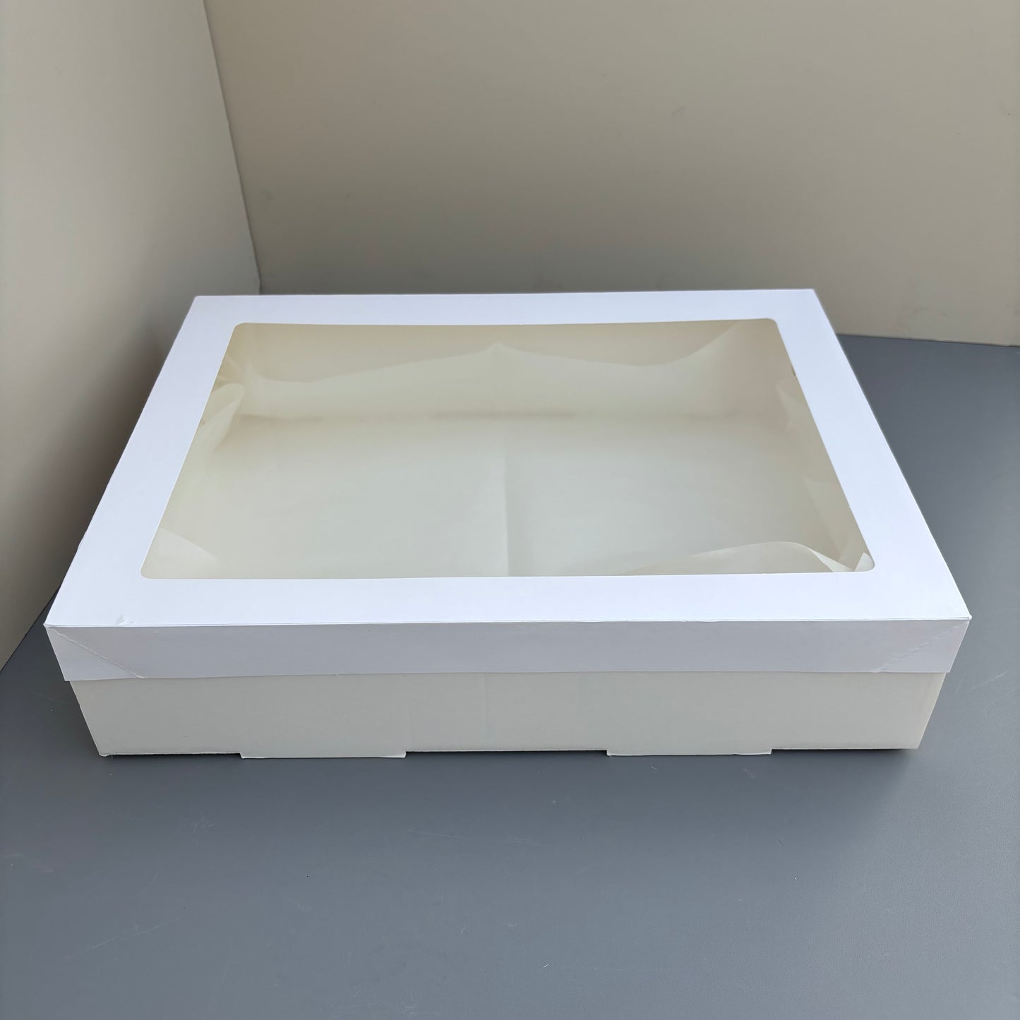 10PCS white paper card box with window for charcuterie