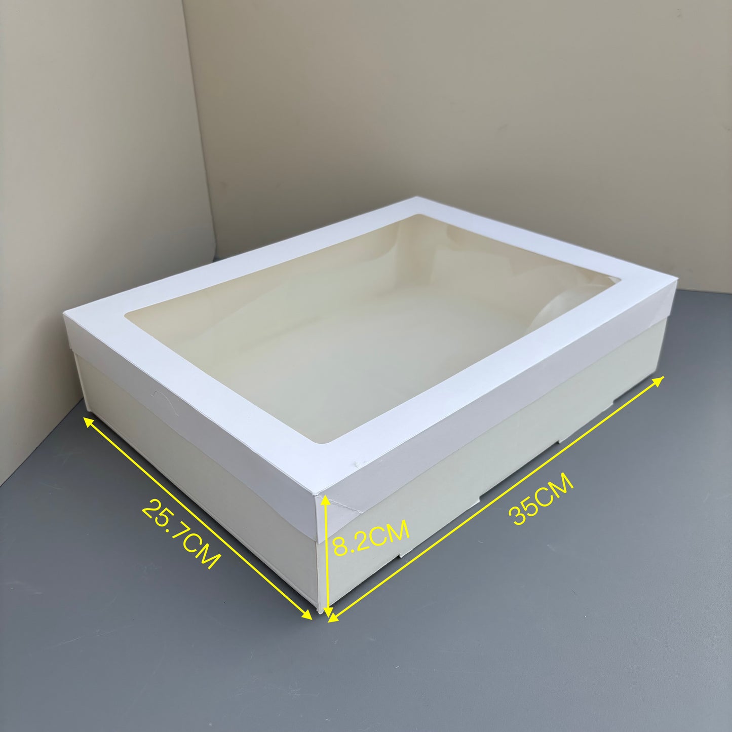 10PCS white paper card box with window for charcuterie