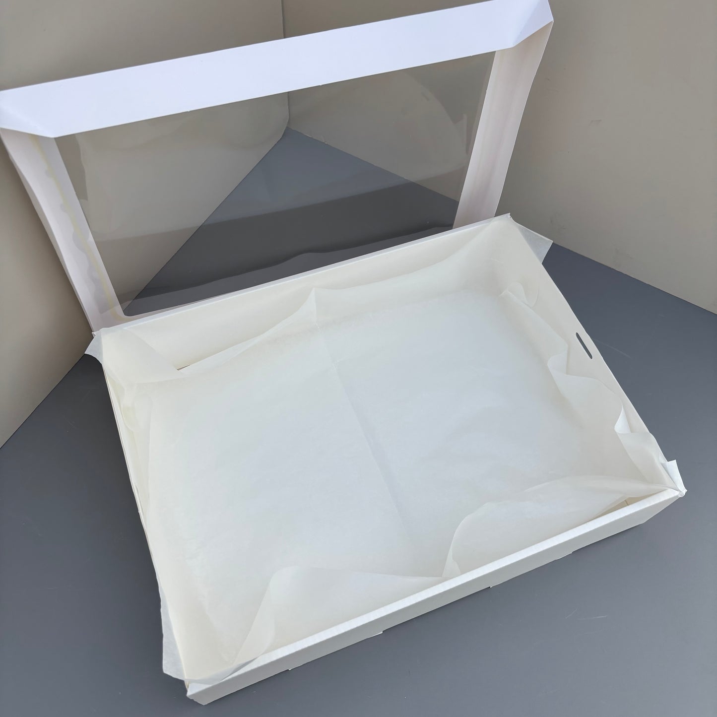 10PCS white paper card box with window for charcuterie
