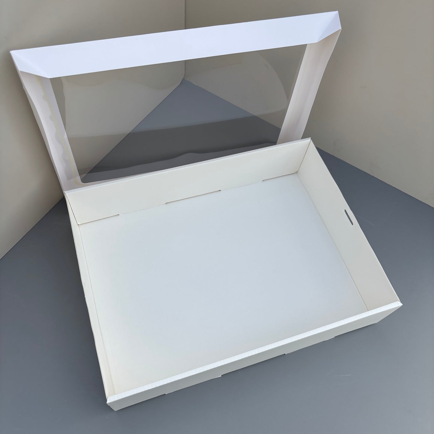 10PCS white paper card box with window for charcuterie