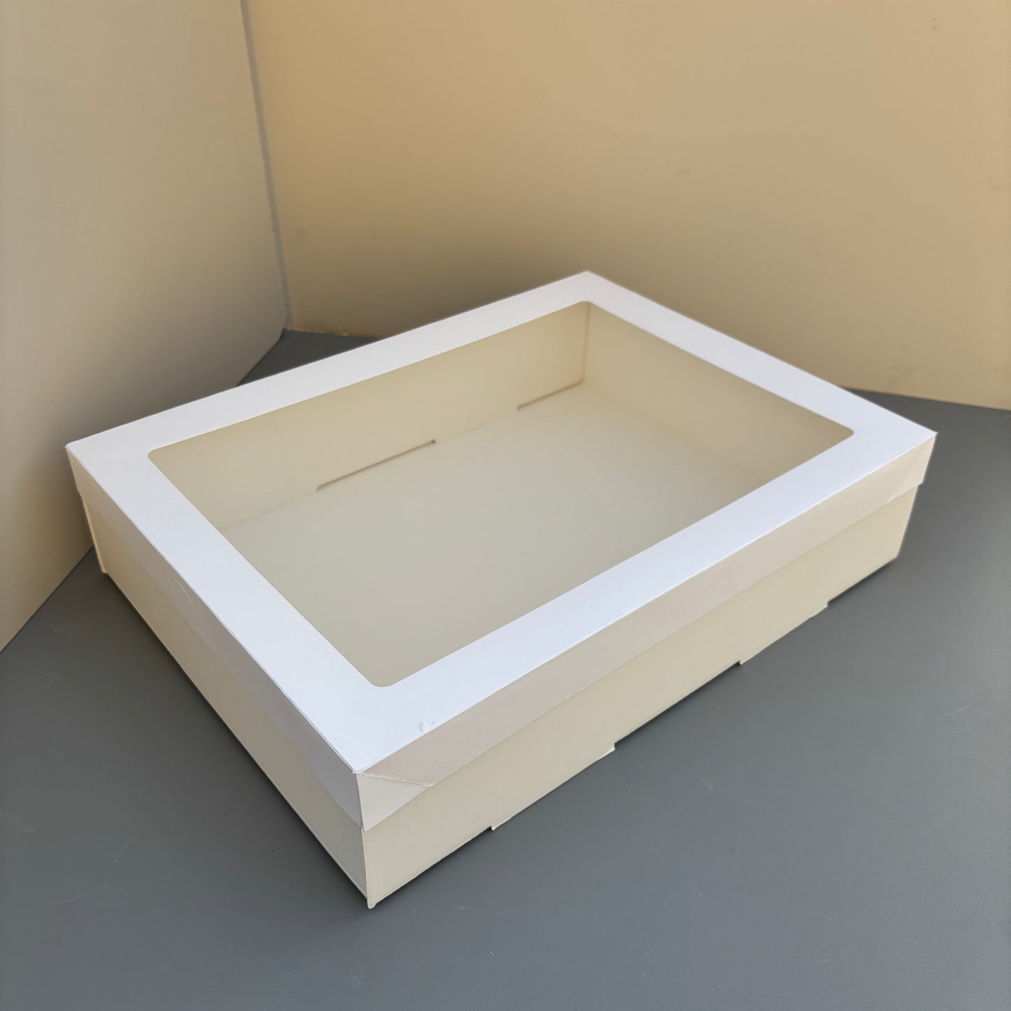 10PCS white paper card box with window for charcuterie