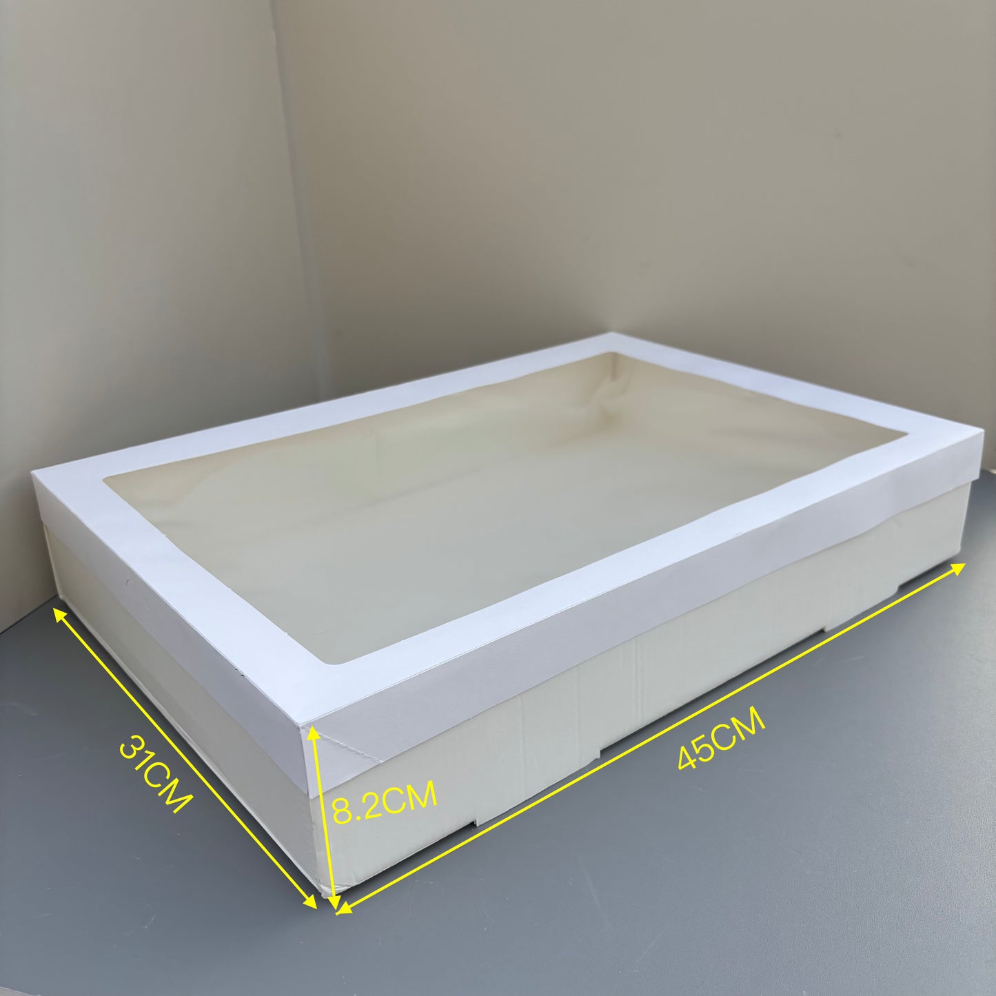 10PCS white paper card box with window for charcuterie