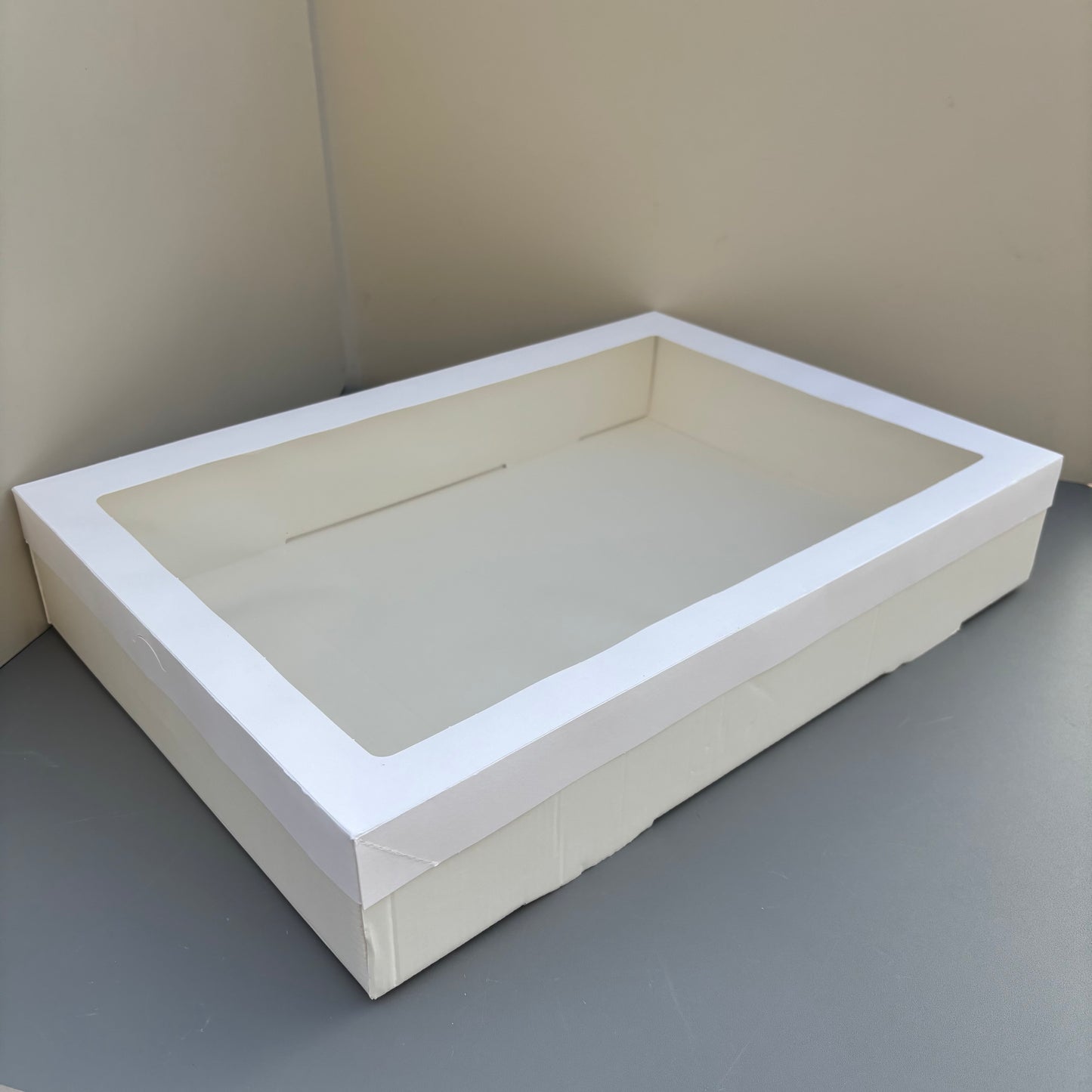 10PCS white paper card box with window for charcuterie