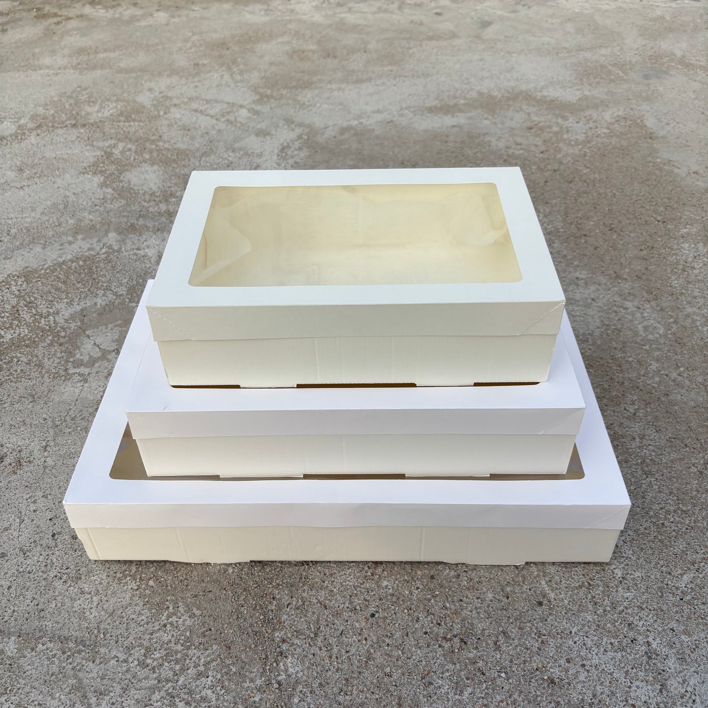 10PCS white paper card box with window for charcuterie
