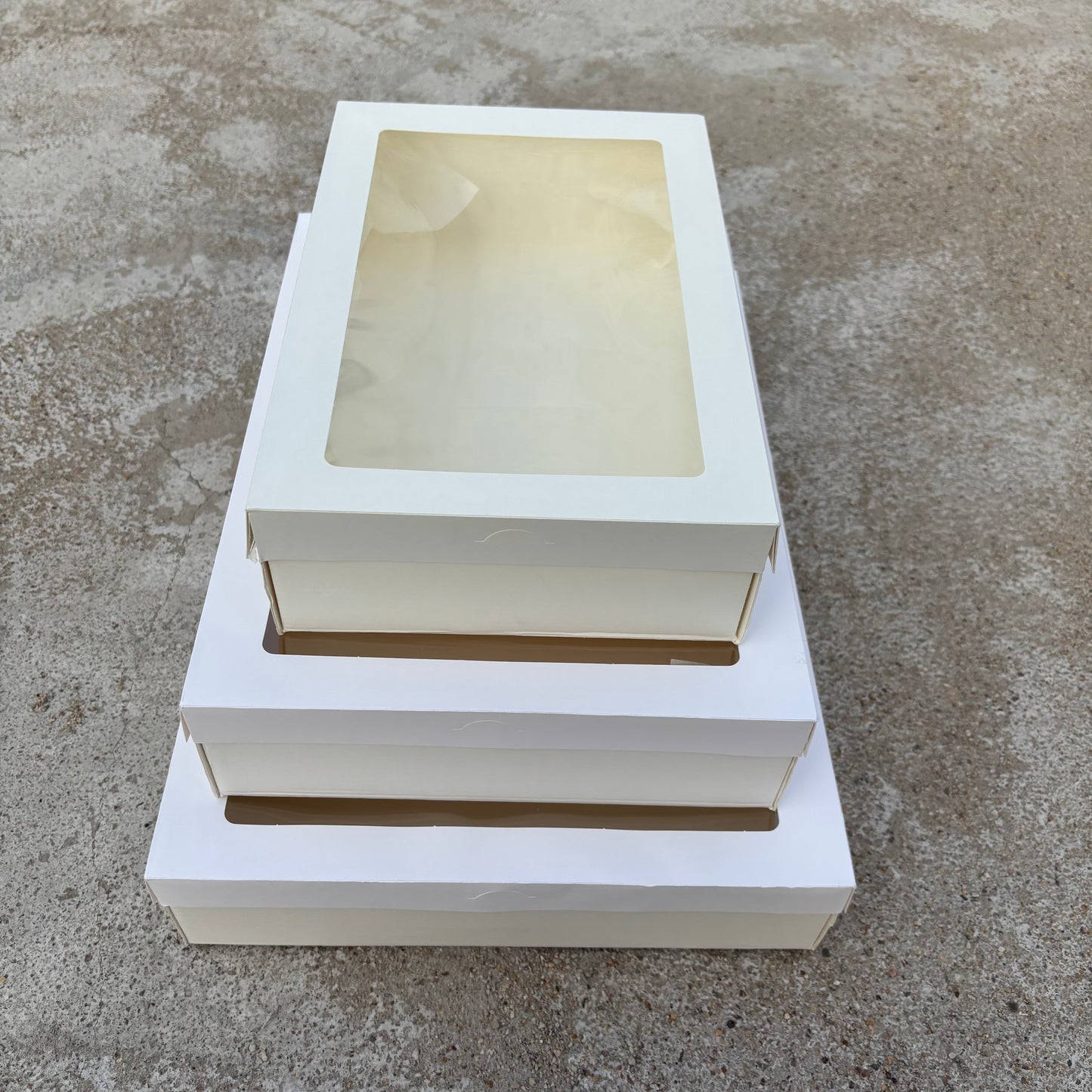 10PCS white paper card box with window for charcuterie
