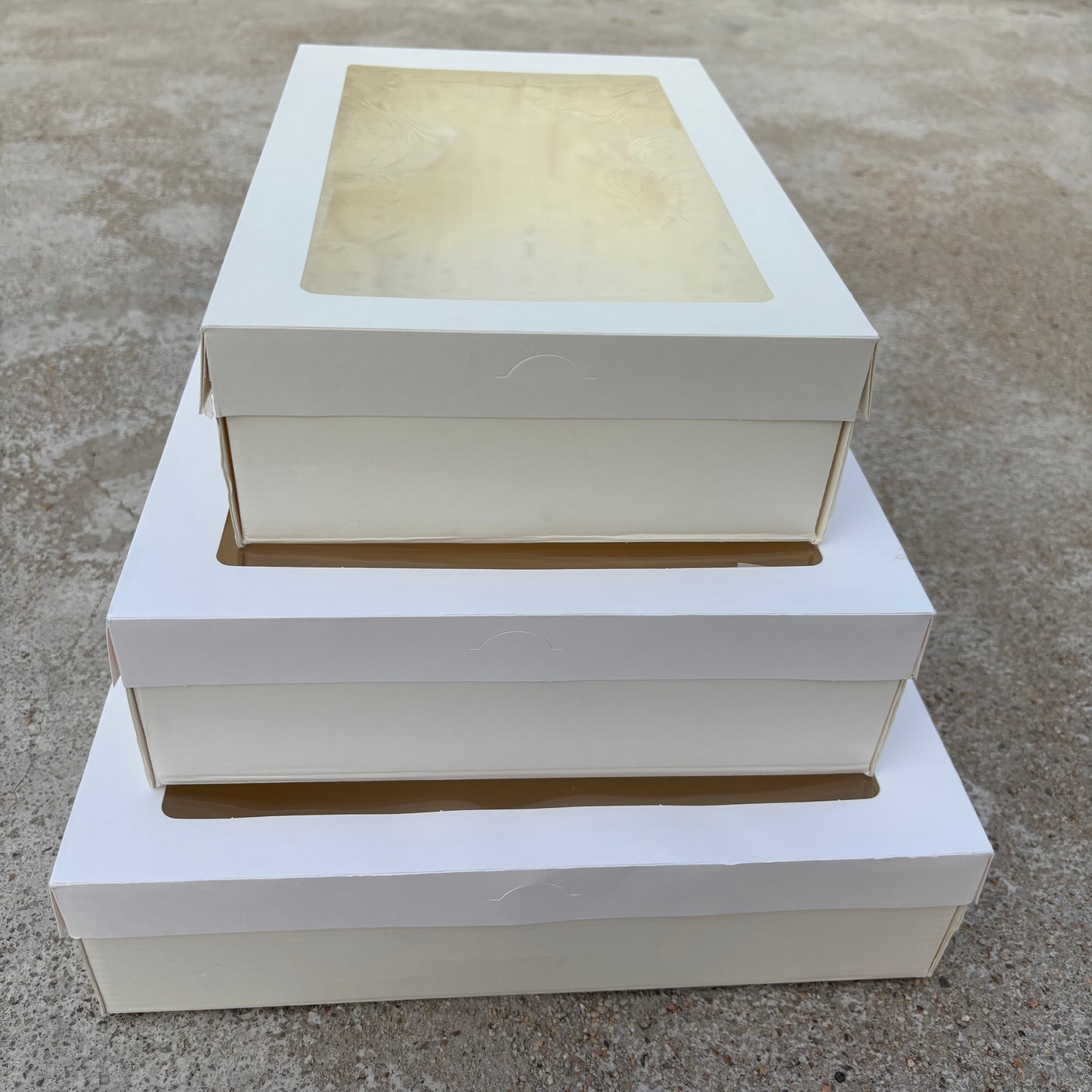 10PCS white paper card box with window for charcuterie