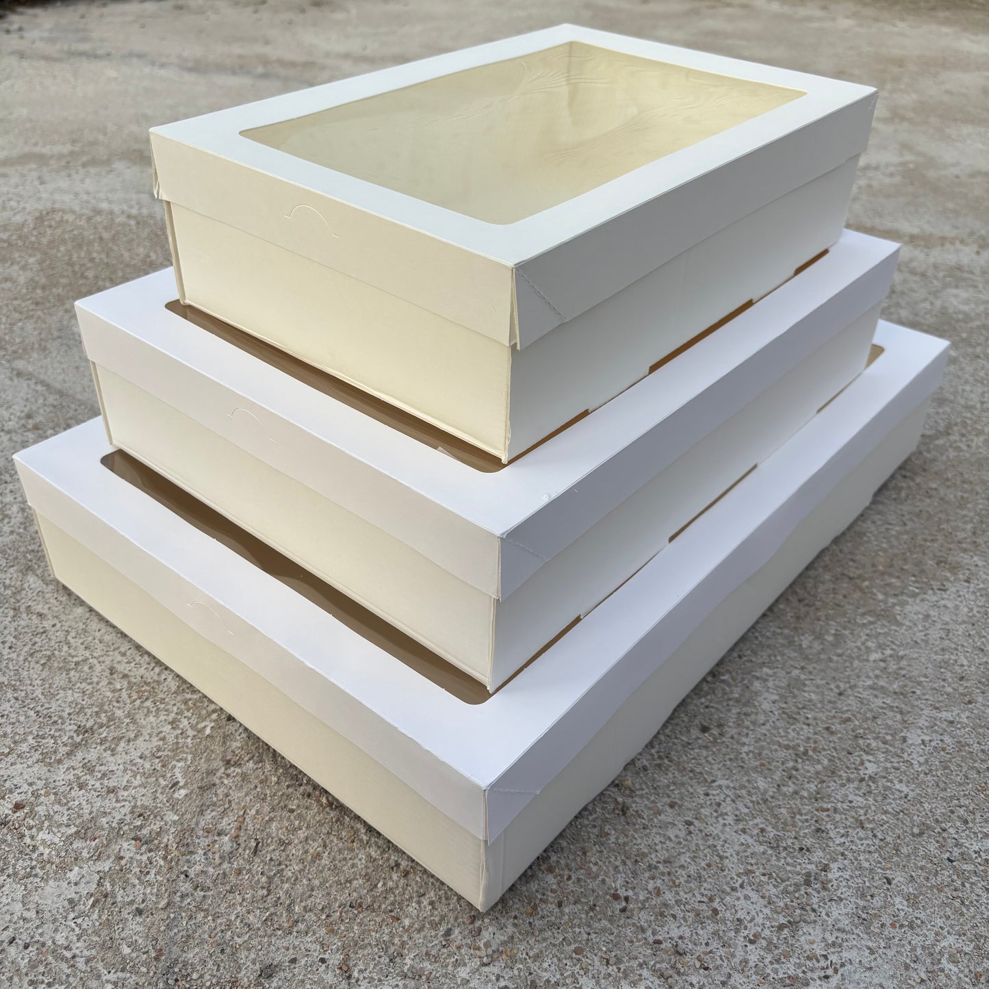 10PCS white paper card box with window for charcuterie