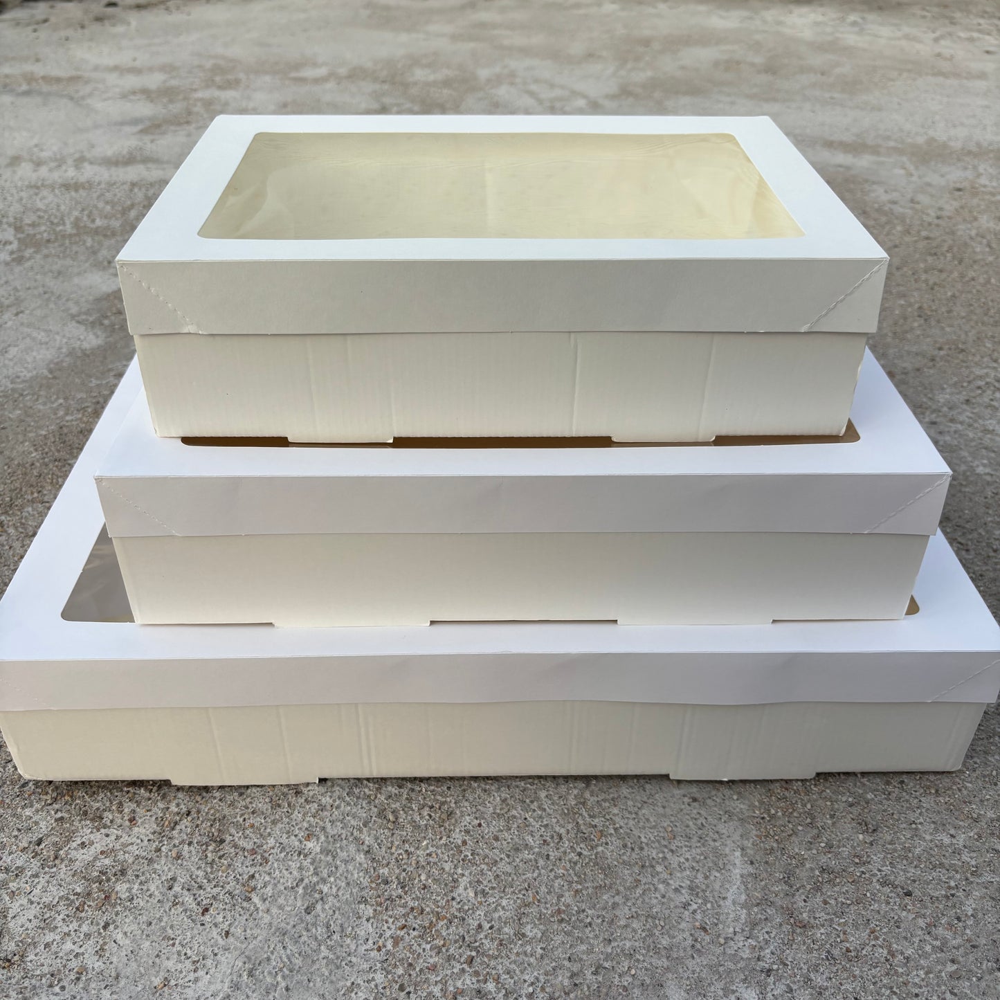10PCS white paper card box with window for charcuterie