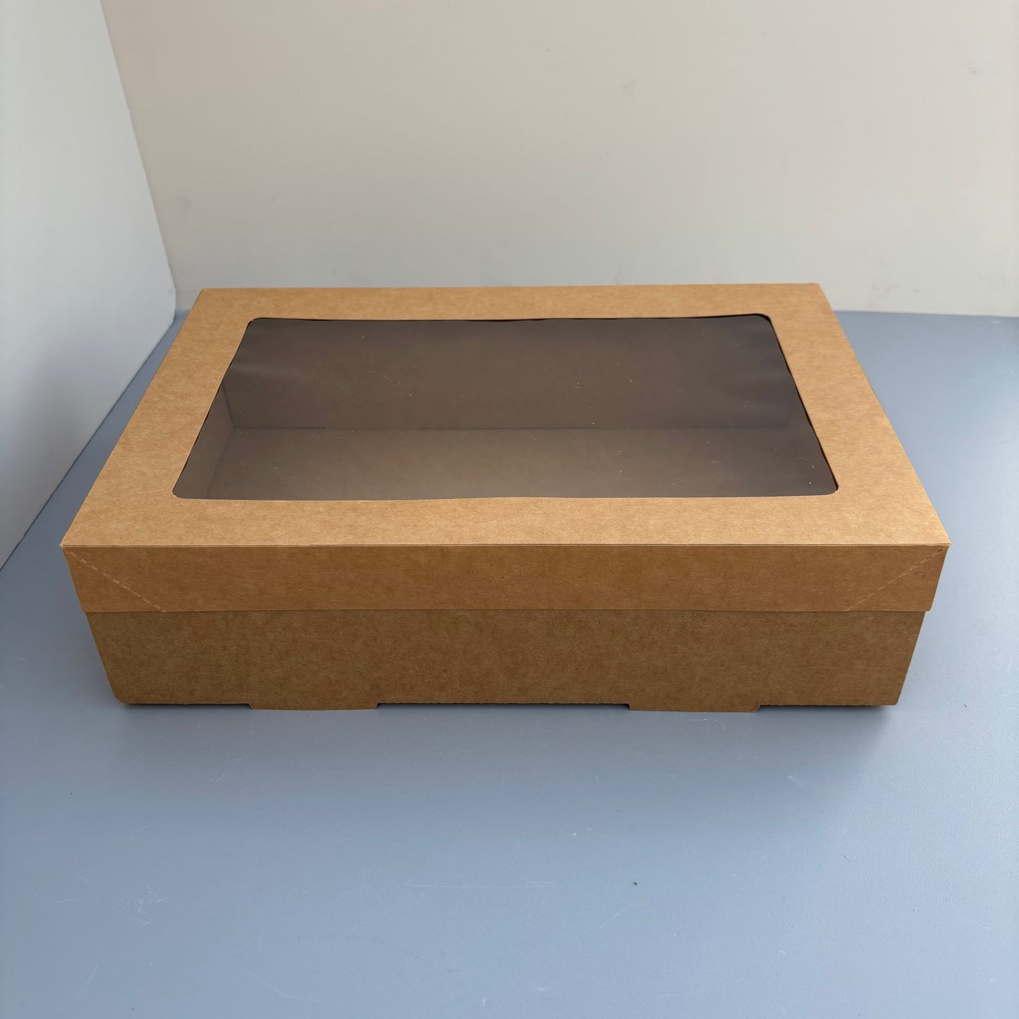 10PCS kraft paper card box with window for charcuterie