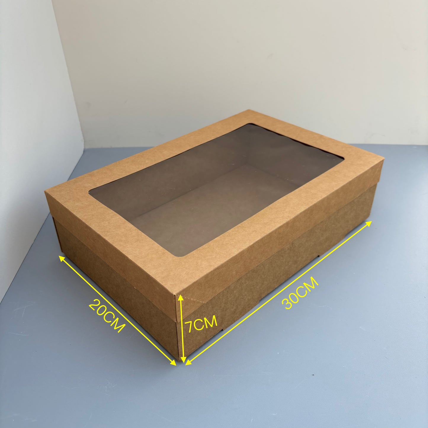10PCS kraft paper card box with window for charcuterie
