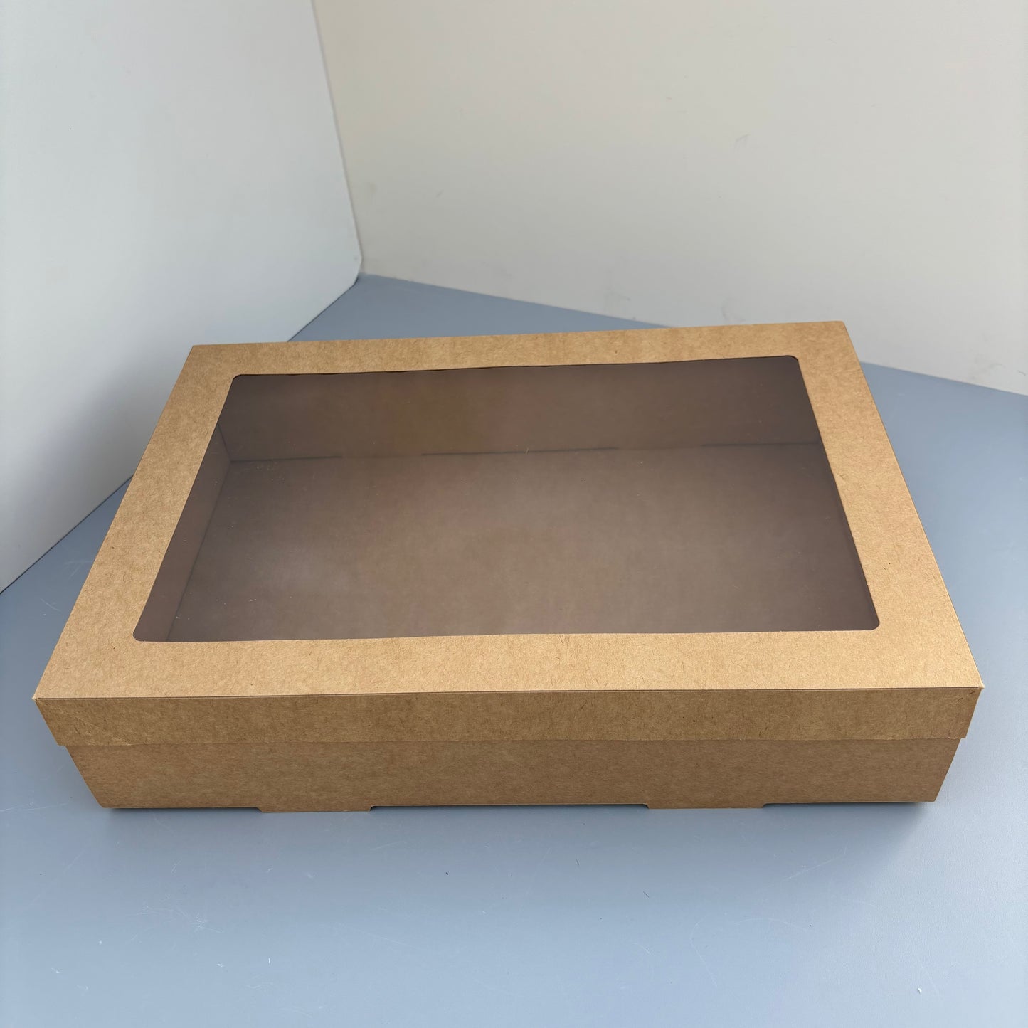 10PCS kraft paper card box with window for charcuterie