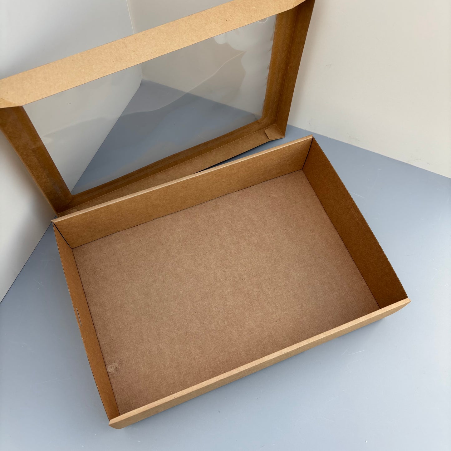 10PCS kraft paper card box with window for charcuterie
