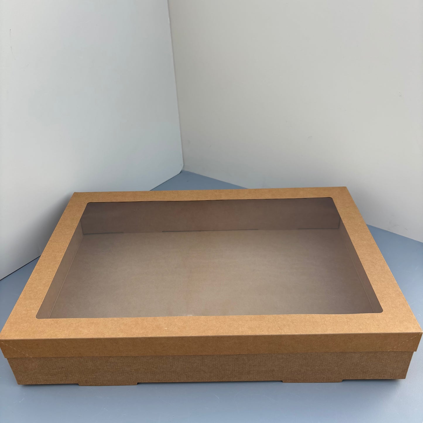 10PCS kraft paper card box with window for charcuterie