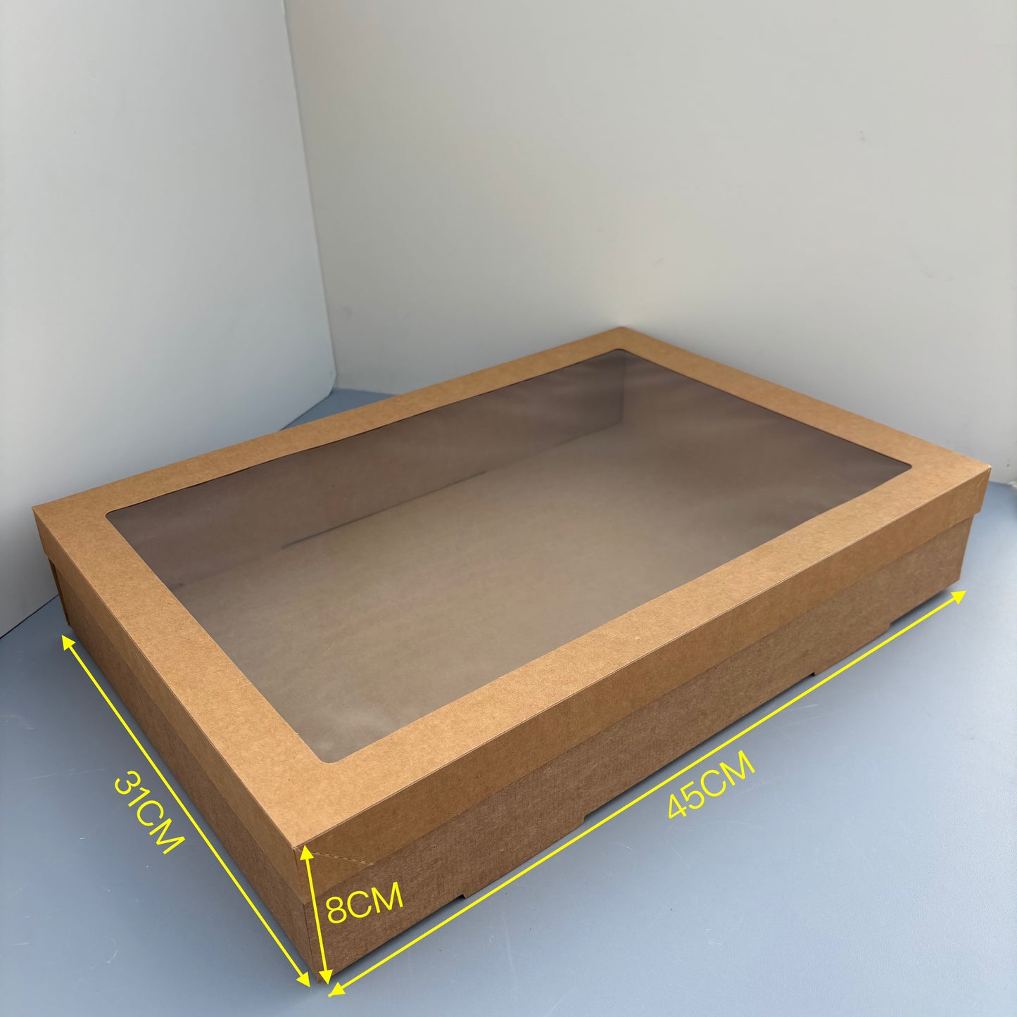 10PCS kraft paper card box with window for charcuterie