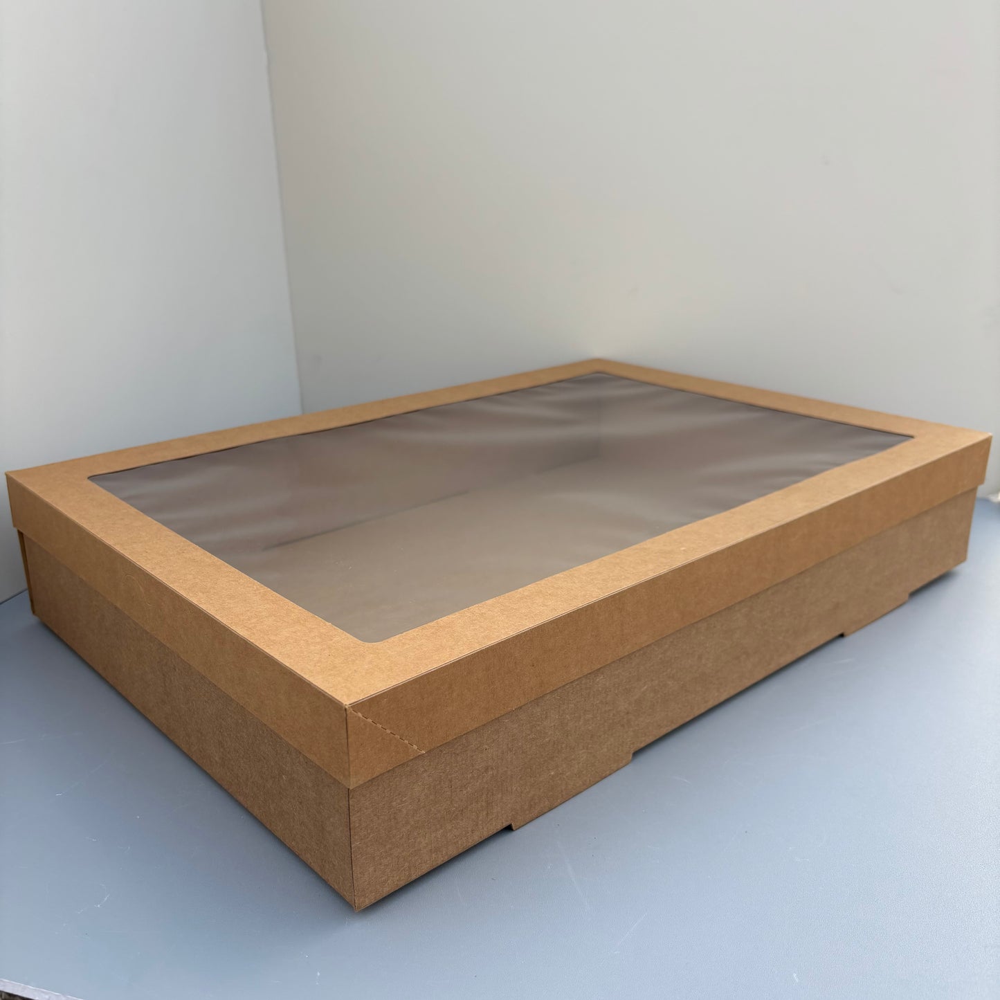 10PCS kraft paper card box with window for charcuterie