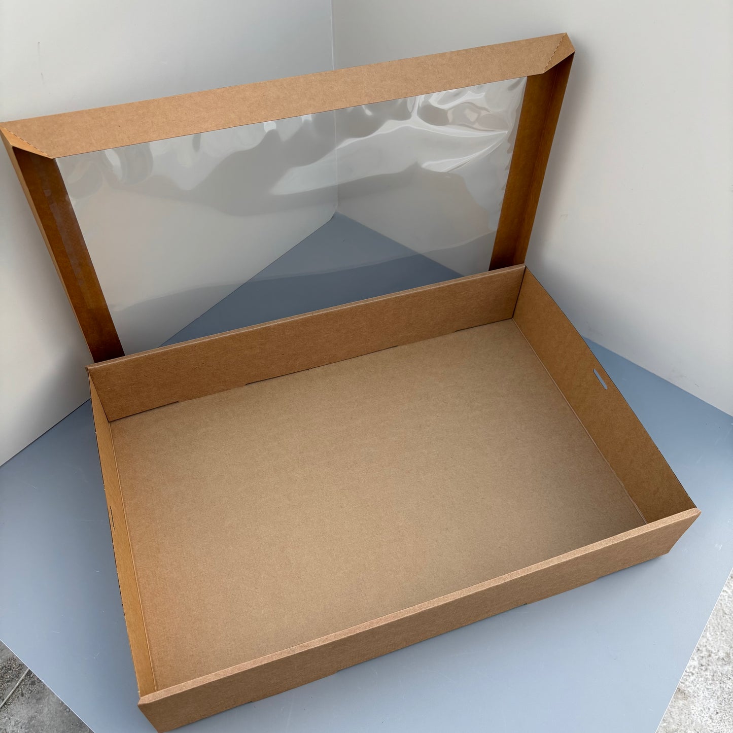 10PCS kraft paper card box with window for charcuterie