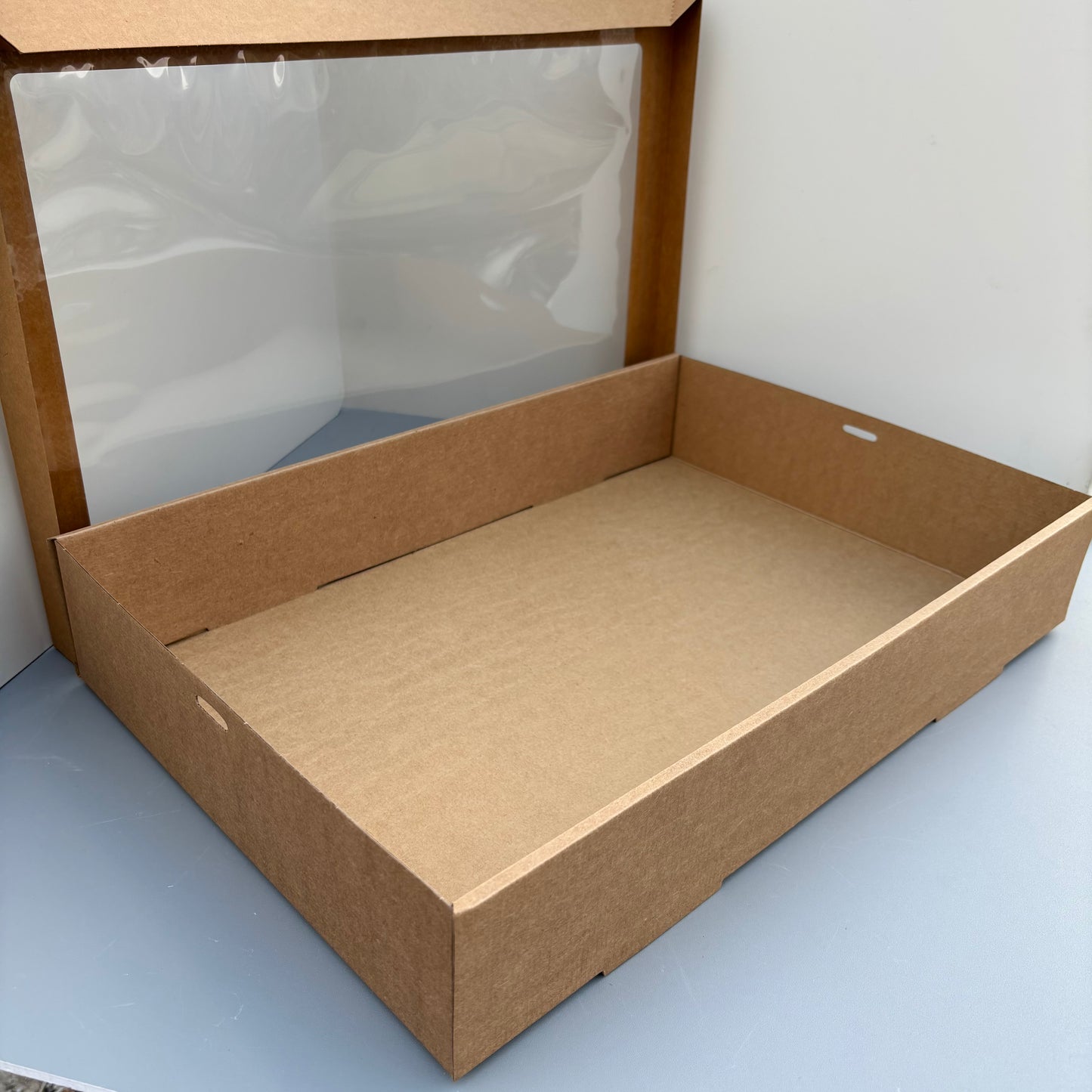10PCS kraft paper card box with window for charcuterie