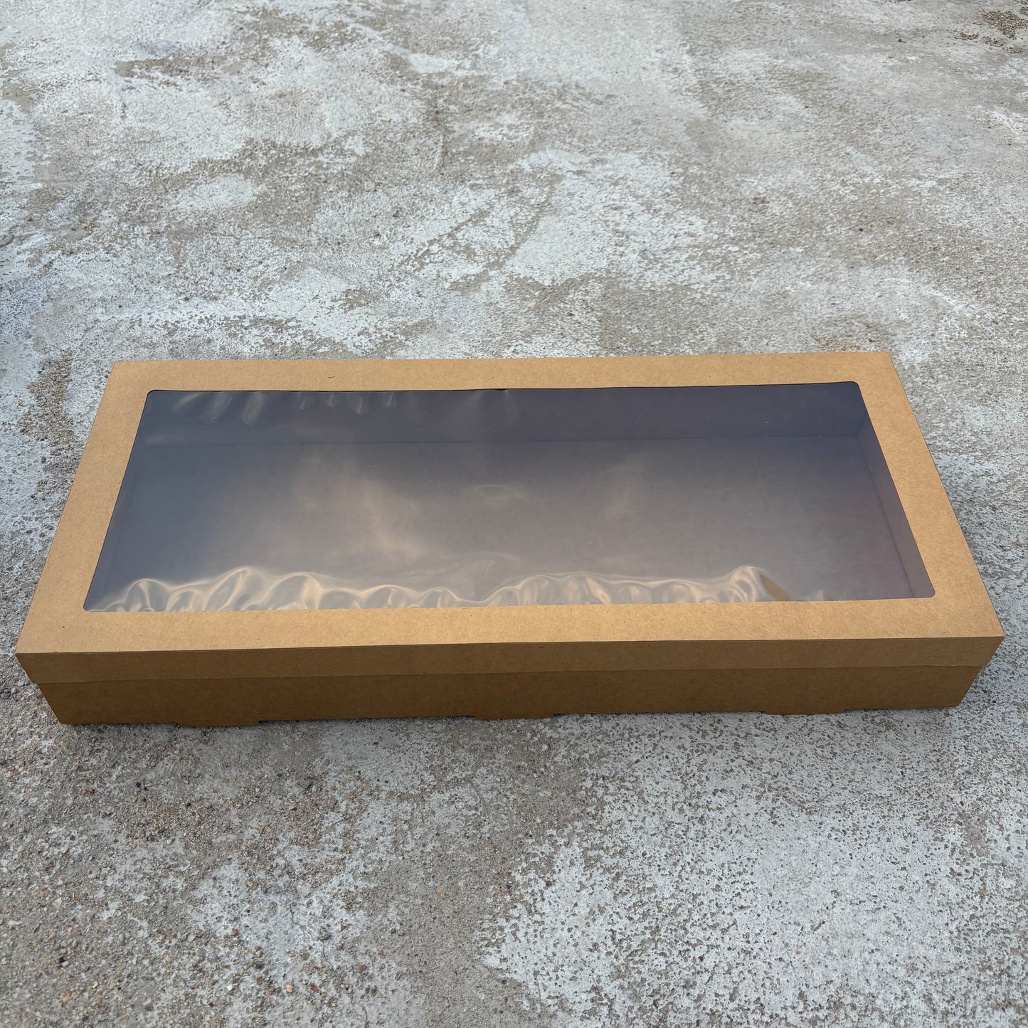 10PCS kraft paper card box with window for charcuterie