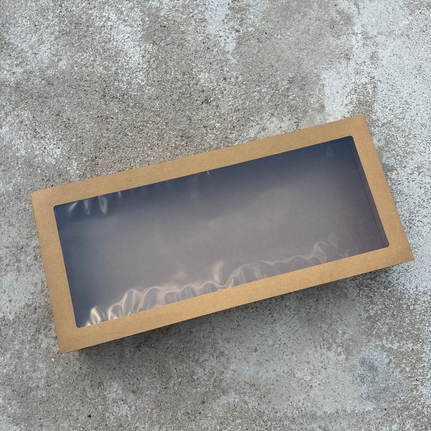 10PCS kraft paper card box with window for charcuterie