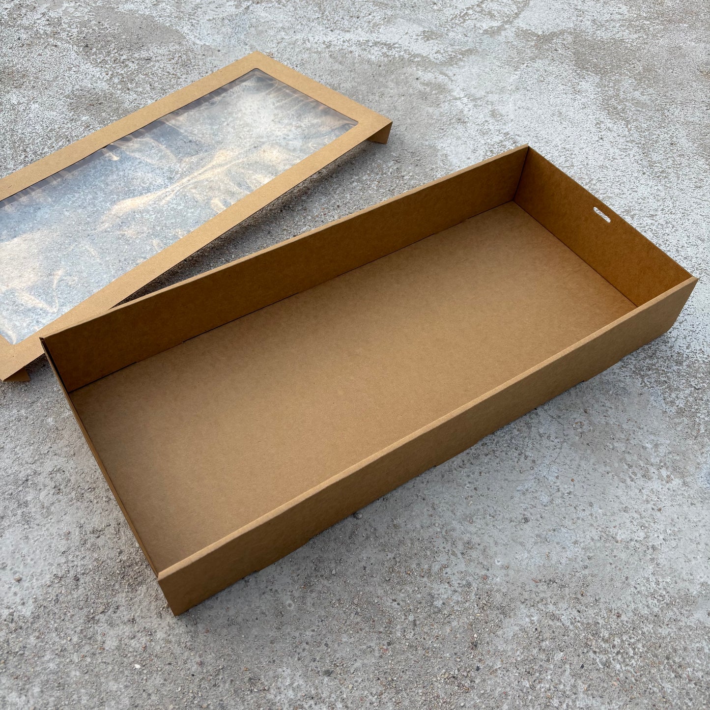 10PCS kraft paper card box with window for charcuterie