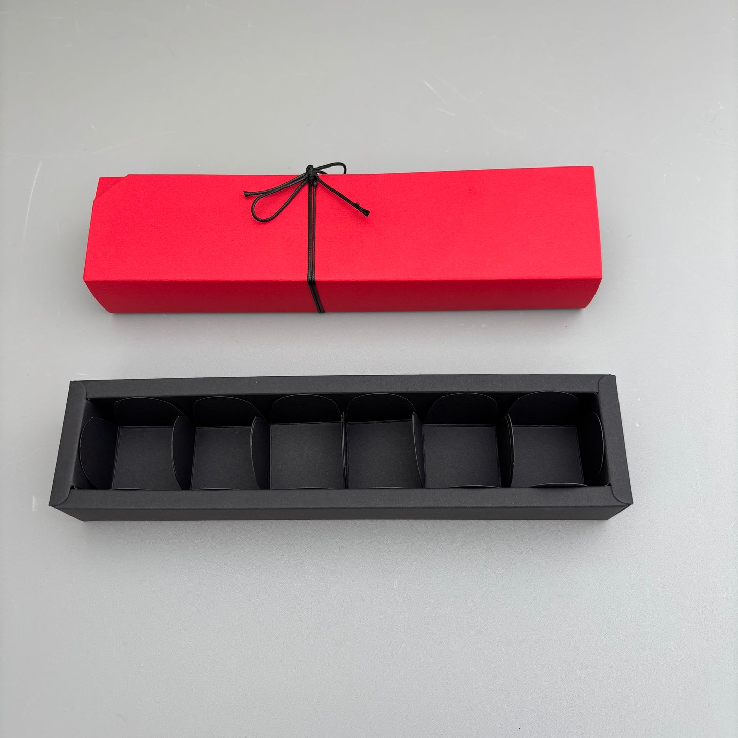 50PCS 6-chocolate box with red sleeve