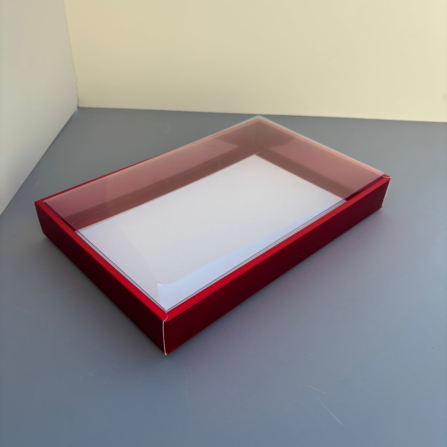 10PCS strawberry & cookies & chocolate paper base box with clear lid