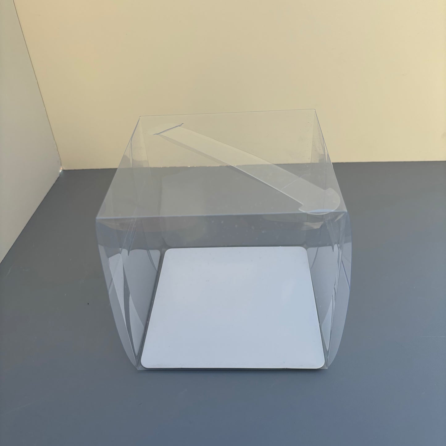 10PCS flower & cake paper handle box with clear cake box