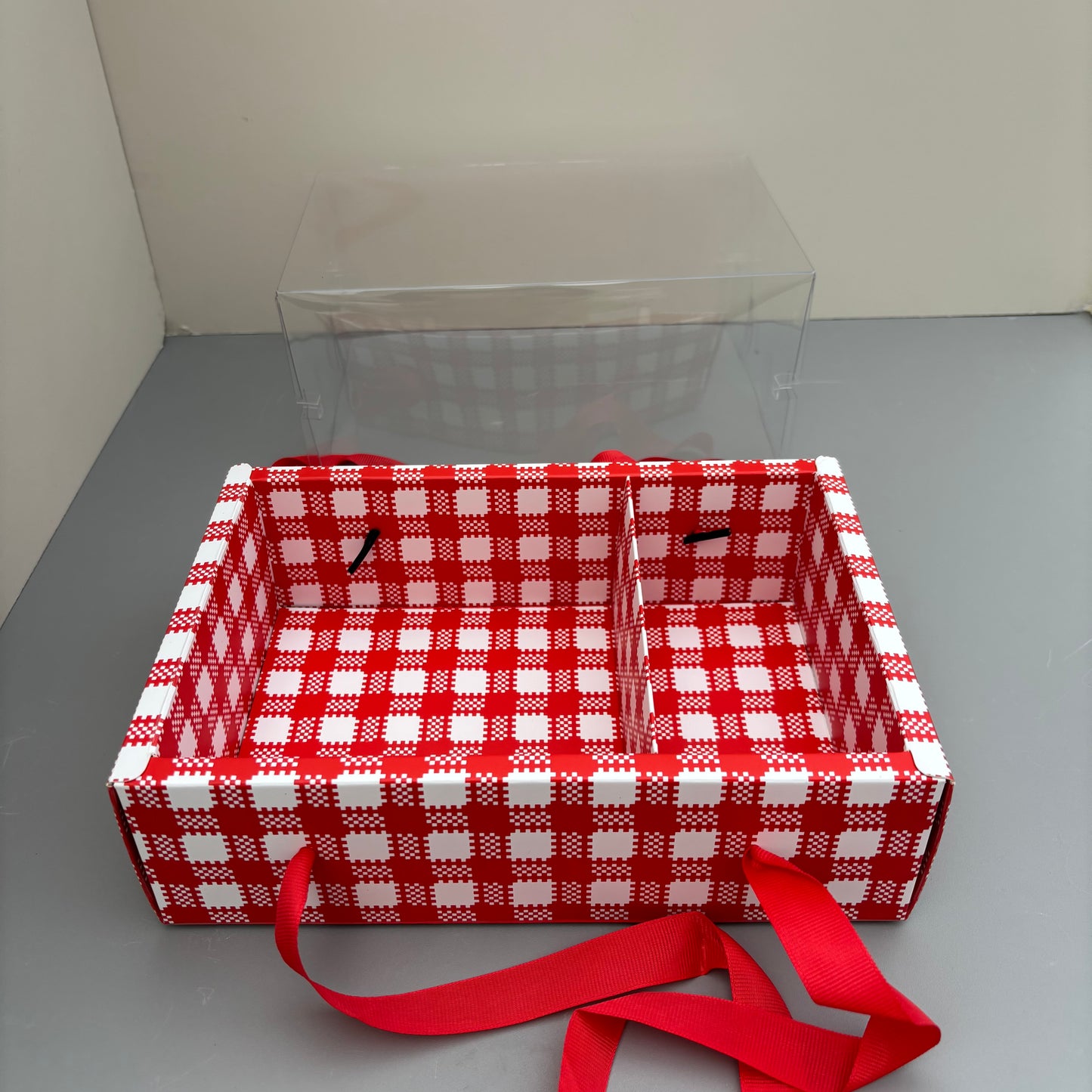 10PCS Christmas Cookies & Cake Base Box and Clear Lid
