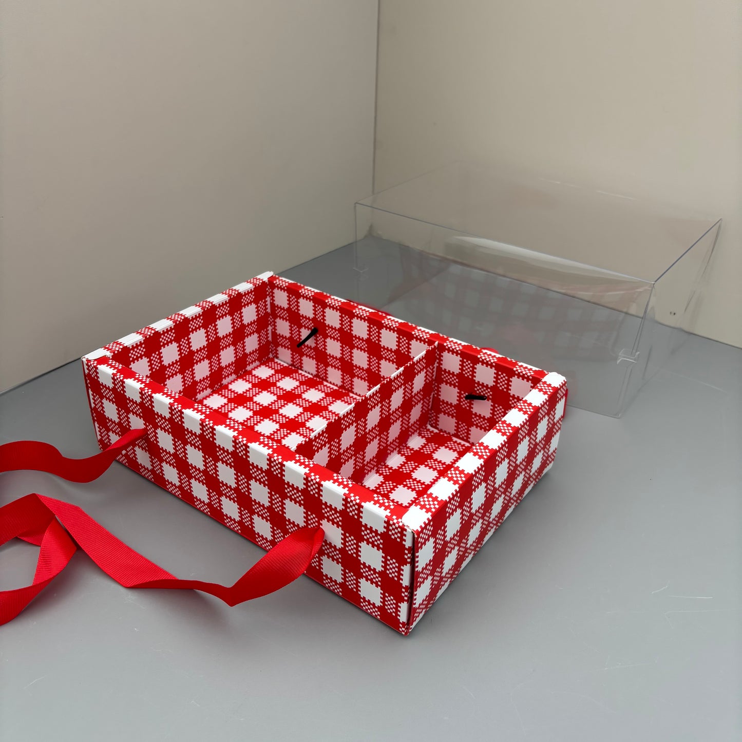10PCS Christmas Cookies & Cake Base Box and Clear Lid
