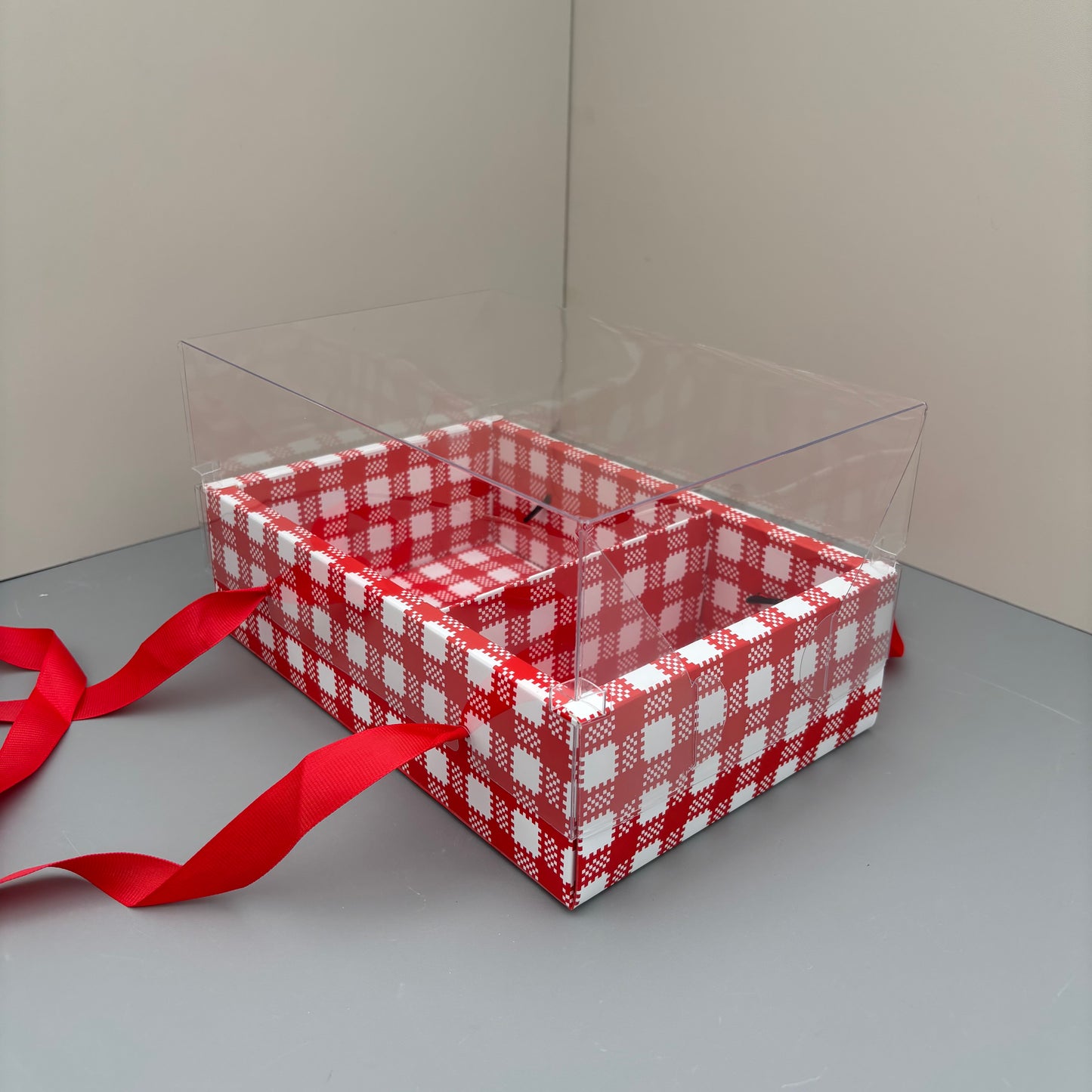 10PCS Christmas Cookies & Cake Base Box and Clear Lid
