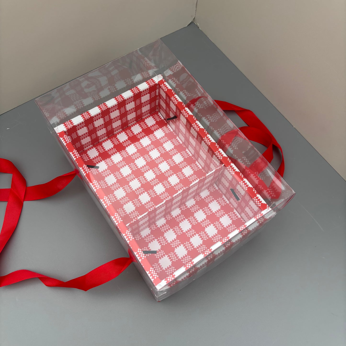 10PCS Christmas Cookies & Cake Base Box and Clear Lid