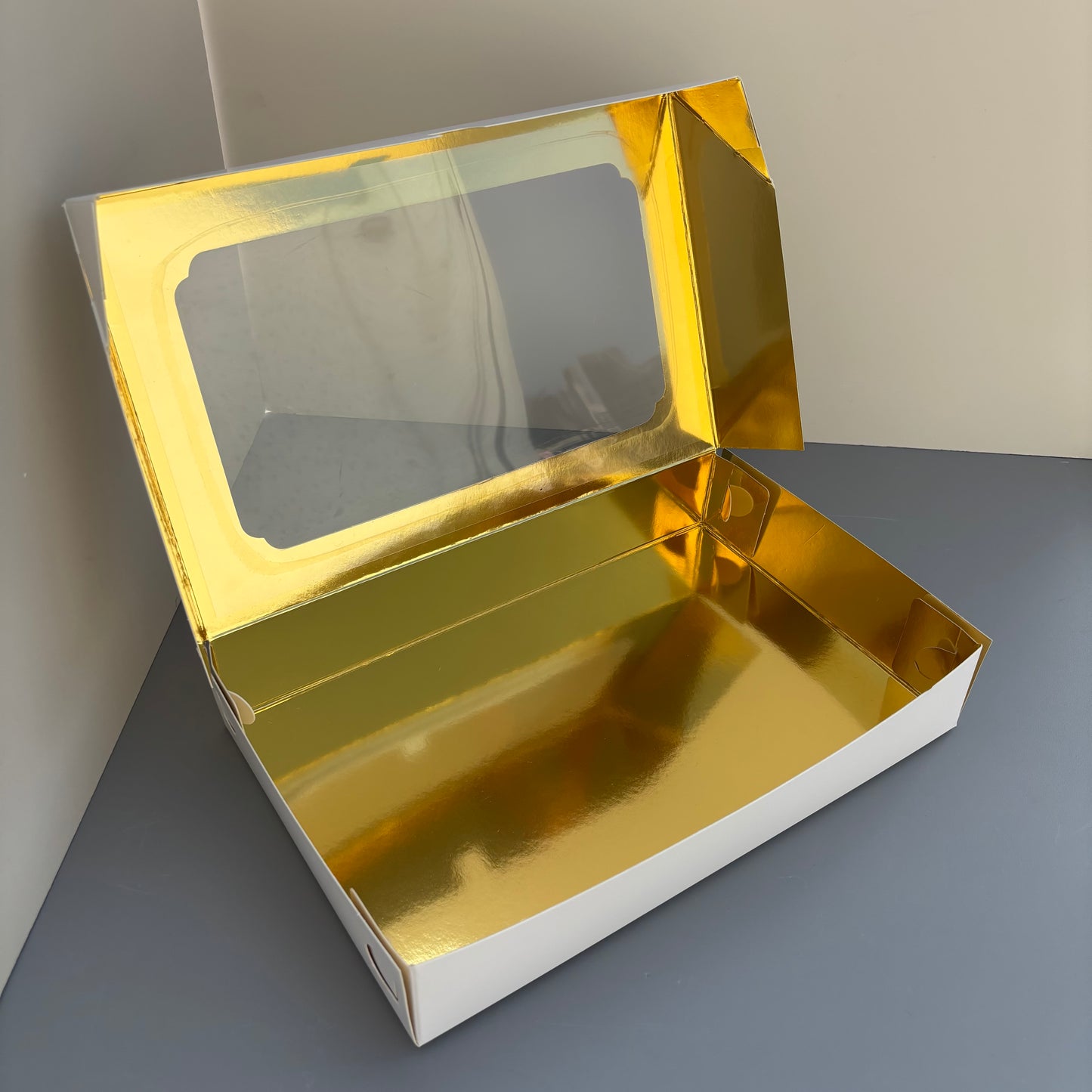 10PCS Gold Inside Pastry Paper Box