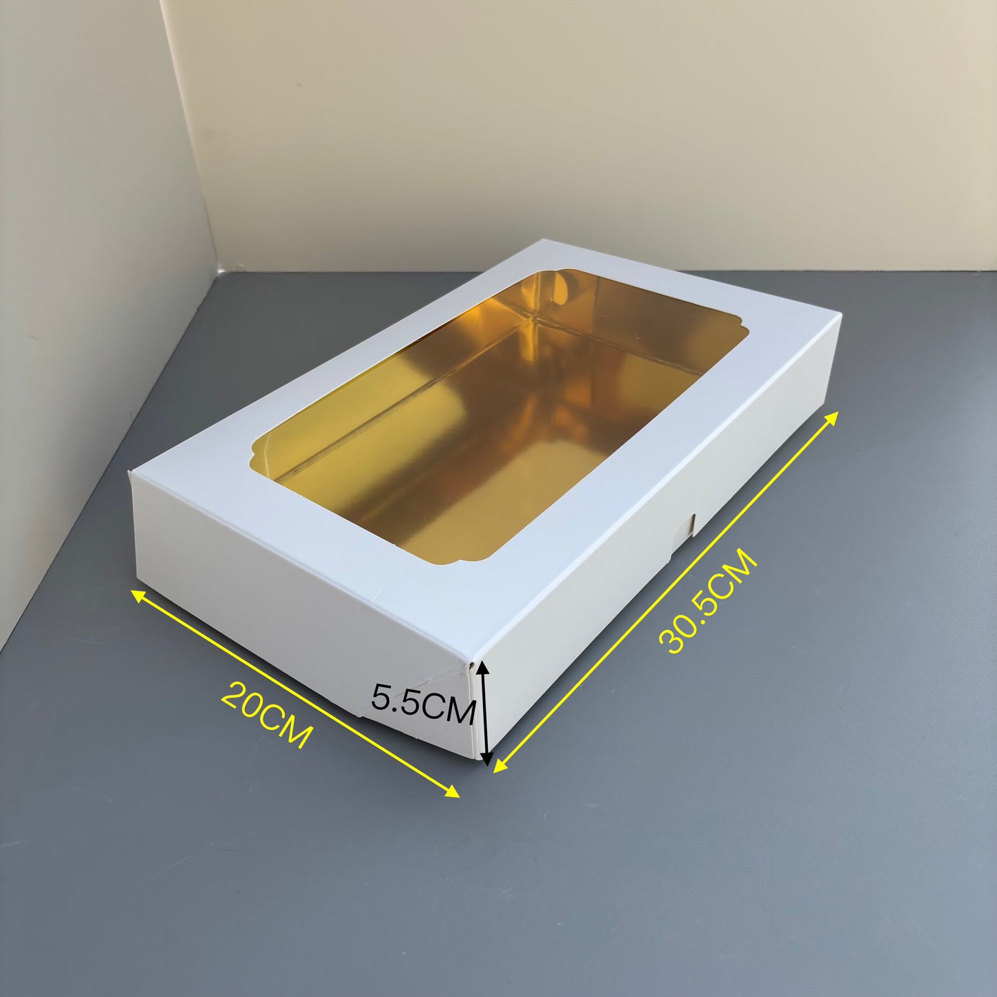 10PCS Gold Inside Pastry Paper Box