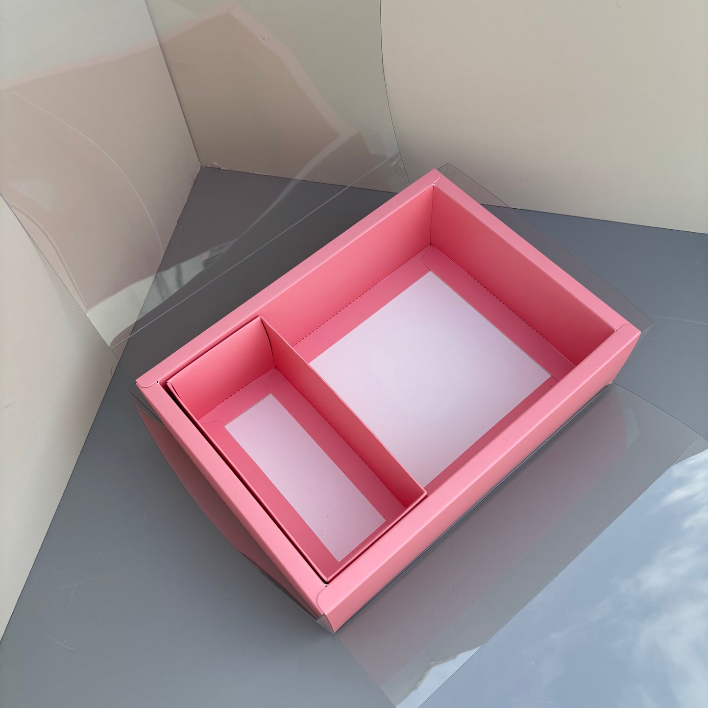 5PCS Pink Flower & Cake Box