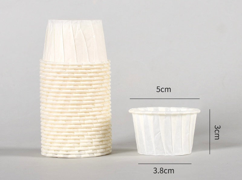 50 pcs 30ml/60ml/80ml Food Grade & Grease-Proof Baking Cups Paper Muffin Cups