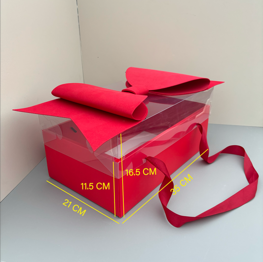 5 boxes Valentine's Day red gift box with bow tie