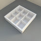 10PCS 9-strawberries White Paper Box with Clear Sleeve