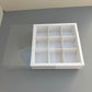 10PCS 9-strawberries White Paper Box with Clear Sleeve